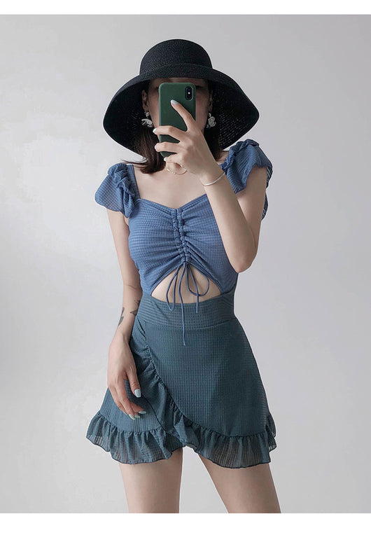 Traje de Baño Enterizo Estilo Falda Ajustado para Mujer - Image 10