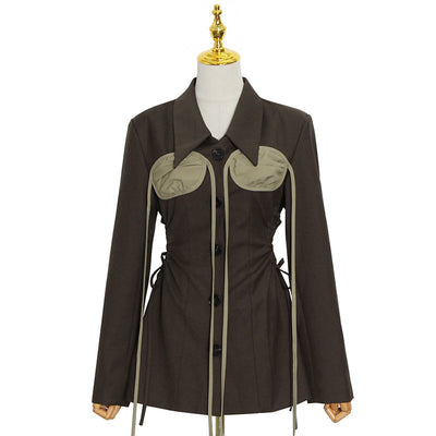 Blazer Ejecutivo Entallado para Mujer con Cierre Simple - Image 5