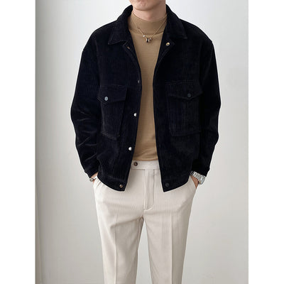 Chaqueta de Pana para Hombre - Abrigo Casual Cálido - Image 5