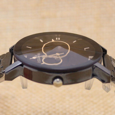 Reloj de Acero Negro con Correa de Acero - Image 3