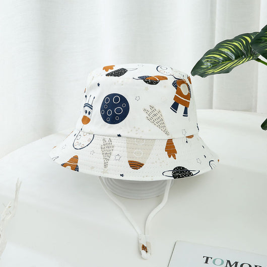 Gorro de Sol para Niño y Niña con Ala Ancha y Estampado de Dinosaurios - Image 11