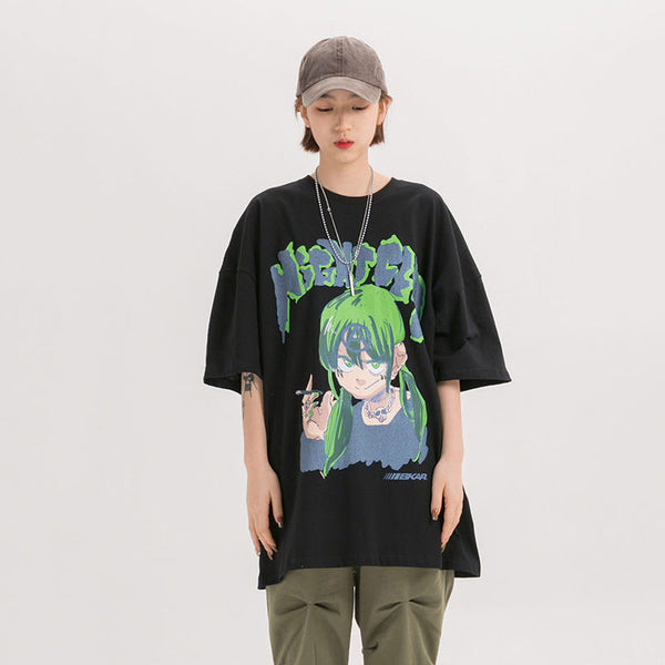Camiseta Estampada de Manga Corta