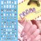 Kit Completo de Adhesivo para Uñas con Herramientas de Joyería y Stickers de Letras