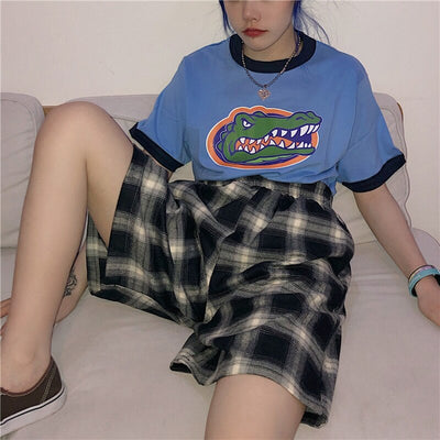 Pantalones Cortos Holgados Harajuku Coreanos de Cintura Alta para Hombre y Mujer - Image 3