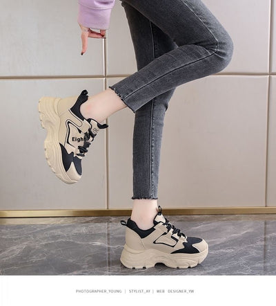 Zapatillas Dad Shoes con Plantilla Elevadora para Mujer - Suela Gruesa Otoño Primavera - Image 5
