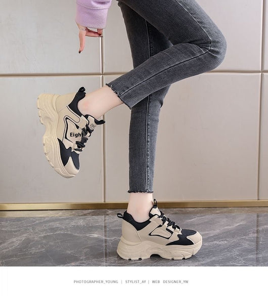 Zapatillas Dad Shoes con Plantilla Elevadora para Mujer - Suela Gruesa Otoño Primavera - Image 5