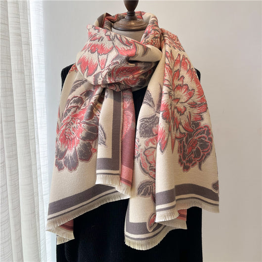 Bufanda Étnica de Cachemira Artificial Vintage para Mujer - Cálida y Elegante - Image 5