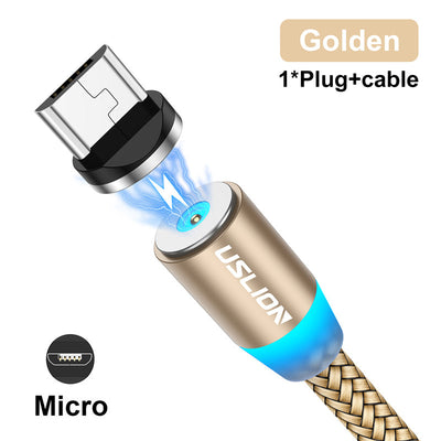 Cable Magnético 360° Triple Conector USB, Type-C y Micro USB - Image 37
