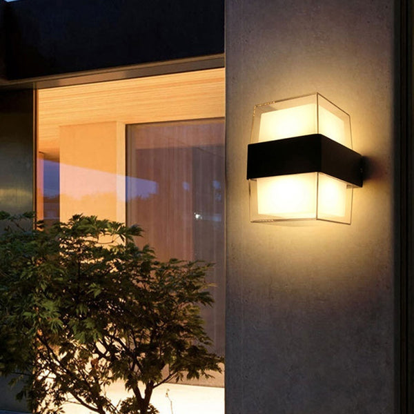 Lámpara de Pared Exterior Impermeable para Terrazas, Escaleras y Balcones