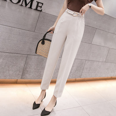 Pantalón Cropped Talle Alto Slim Fit Casual para Mujer - Primavera - Image 4