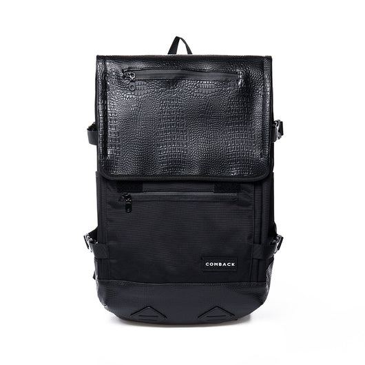Mochila Escolar de Cuero Negro para Mujer - Image 7