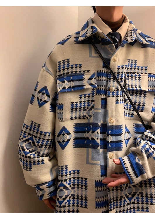 Abrigo de Lana Oversized para Hombre - Chaqueta Casual Holgada - Image 25