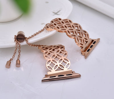 Correa Mariposa Floral de Acero Inoxidable Compatible con Apple Watch - Image 20