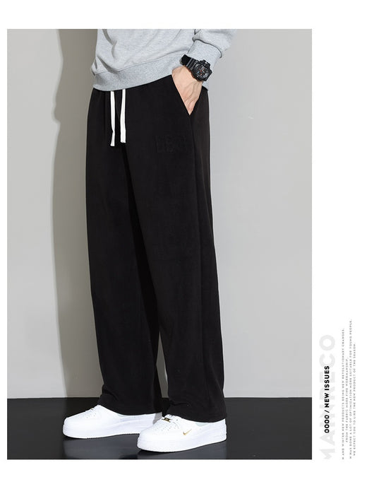 Pantalones Casuales de Cachemira para Hombre - Corte Recto y Pierna Ancha - Image 14