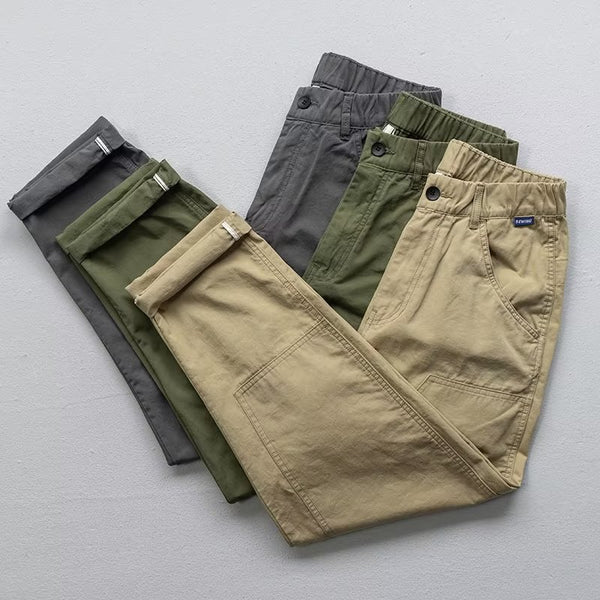 Pantalones Casuales Hombre Corte Relajado y Elegante