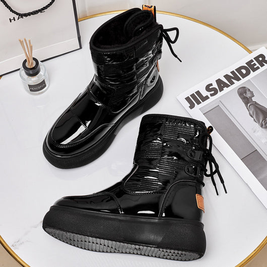 Botas Tobilleras para Mujer con Suela Gruesa y Forro de Terciopelo - Image 12
