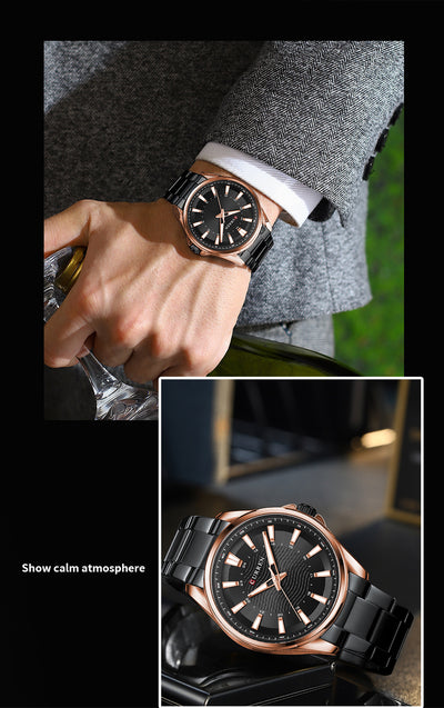 Reloj de Acero Inoxidable para Hombre Resistente al Agua - Image 9