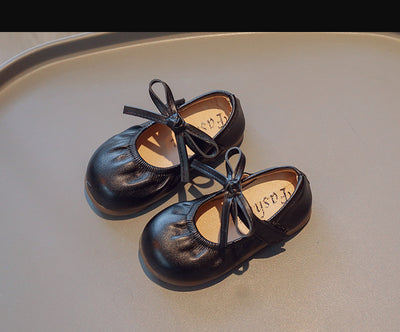 Zapatos Escolares Infantiles Estilo Coreano con Moño Negro - Image 9