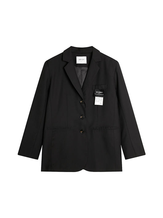 Blazer Oversized Negro Suelto Estilo Street - Image 2