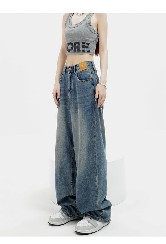 Jeans Retro Azul Holgados de Corte Recto - Image 35