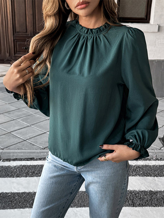 Camisa Casual de Manga Larga Minimalista Estilo Europeo - Image 8
