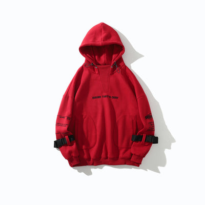 Sudadera Holgada con Capucha y Bordado de Letras - Image 7