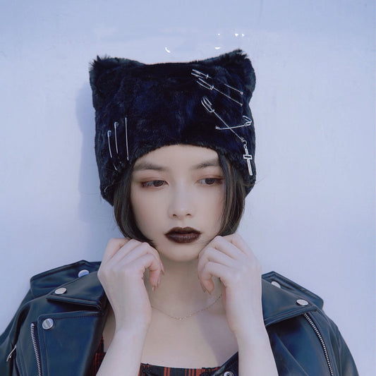 Gorro de Orejas de Gato Tejido a Mano - Diseño Exclusivo y Acogedor