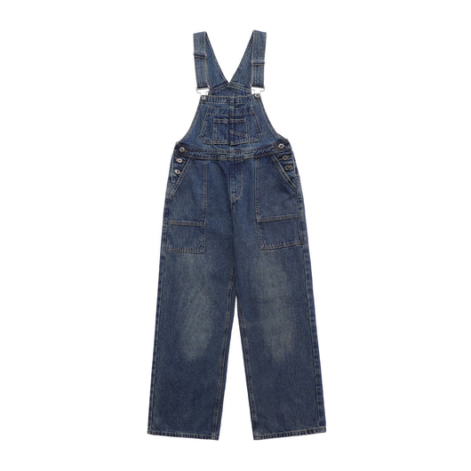 Pantalón Vaquero con Tirantes Mujer Diseño Holgado Desteñido - Image 8