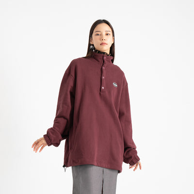 Suéter Retro Holgado con Cuello Mao y Forro de Velour - Image 11