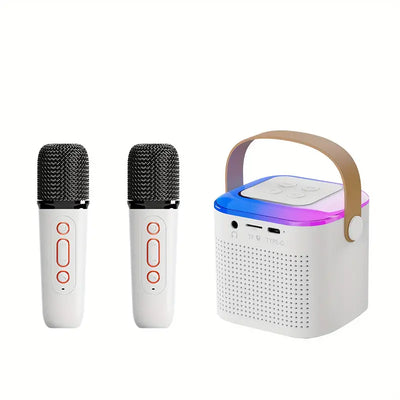Equipo de Karaoke Bluetooth con Micrófono Inalámbrico Dual y Luces RGB - Image 7