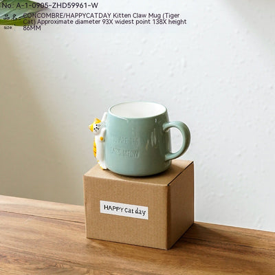 Taza Gato Blanco y Negro - Diseño Pata de Gatito - Image 6