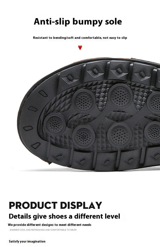 Sandalias de Cuero para Hombre con Suela Suave Antideslizante - Image 14