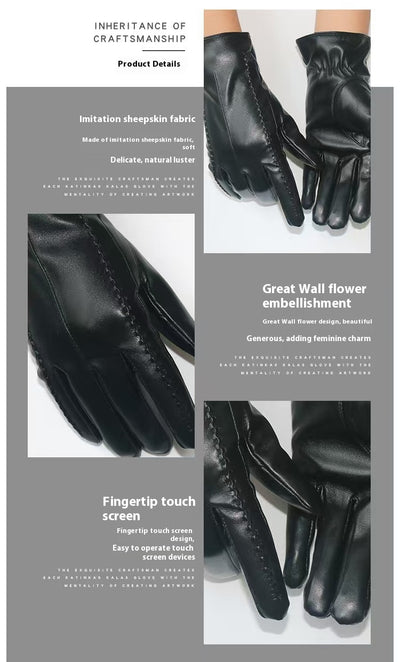 Guantes de Cuero Genuino Personalizados para Mujer - Image 11