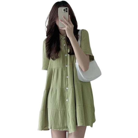 Vestido Camisero Plus Size Elegante para Mujer - Perfecto para Verano - Image 5