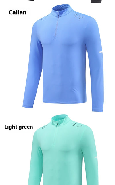 Camiseta Deportiva de Manga Larga Elástica Secado Rápido para Hombre - Image 16
