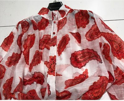 Conjunto de 2 Piezas: Blusa con Mangas Farol + Short en Tela Slub Tencel - Image 10