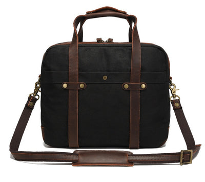 Maletín Vintage de Lona Encerada para Hombre - Image 26