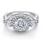 S925 Sterling Plateado Princess-cut Zircon Simulation Diamond Ring Blanco Dorado Tamaño 5