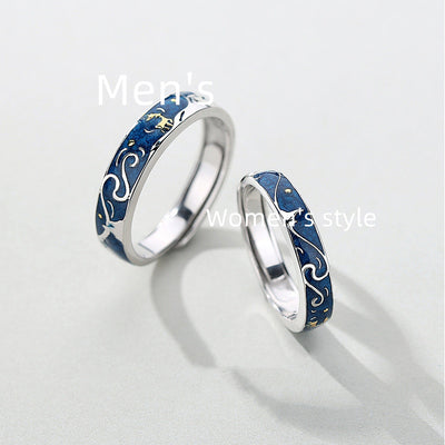 Anillo Amantes de Renos con Cielo Estrellado - Image 6