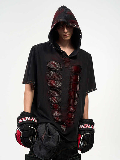 Camiseta Holgada para Hombre con Capucha y Lentejuelas - Image 13