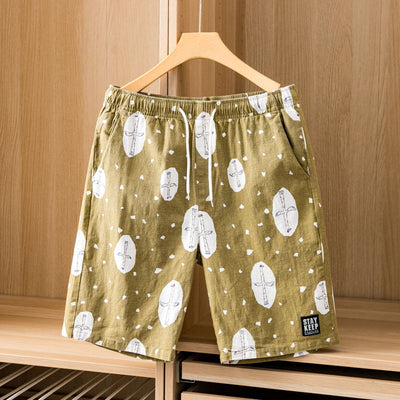 Shorts Cargo Camuflaje Lino Cinco Bolsillos Tendencia - Image 9