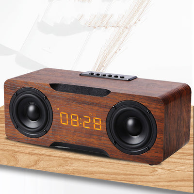 Reloj Parlante Bluetooth de Madera con Reproductor de Música - Image 6