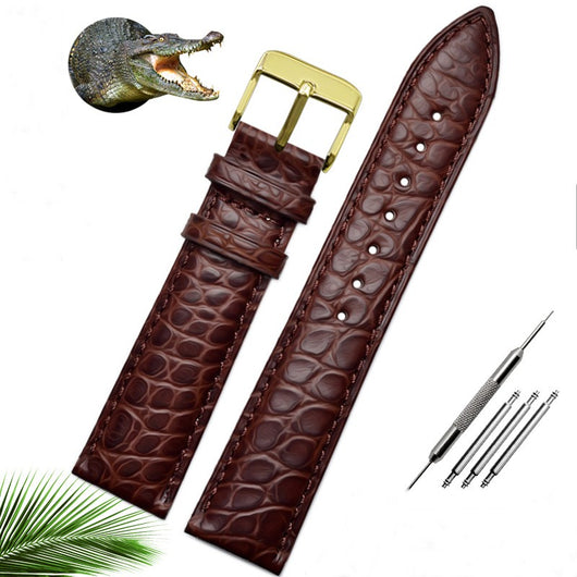 Correa de Reloj de Piel de Cocodrilo para Hombre y Mujer - Compatible con Mérdo - Image 9