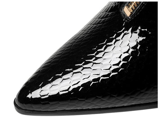 Botas de Cuero para Mujer con Tacón Grueso y Punta Afilada - Image 5