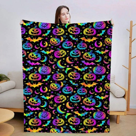 Manta de Franela con Diseños Estampados de Halloween - Image 13