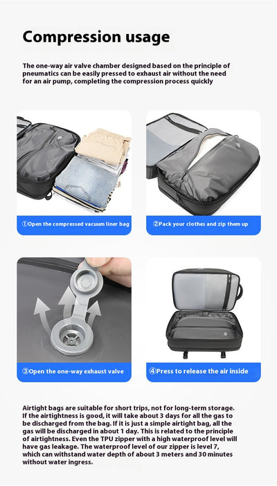 Mochila Multifuncional con Compresión al Vacío para Hombre - Image 20