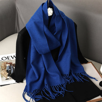 Pashmina Cálida de Color Sólido para Mujer - Chal Suave Estilo Cashmere - Image 50
