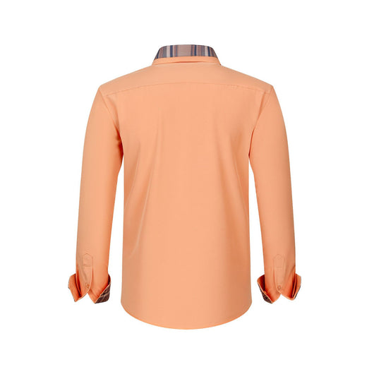 Camisa Manga Larga Hombre con Cuello Floral Patchwork - Image 38