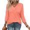 Blusa Casual Mujer Cuello V Botones - Estilo Europeo Otoño