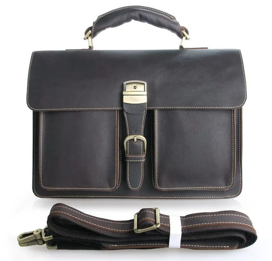 Maletín Ejecutivo de Cuero Vintage Crazy Horse para Hombre - Image 10